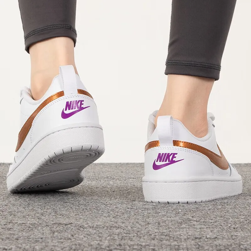 Nike Court Borough Low 2 SE 'White Metallic Copper' GS-5