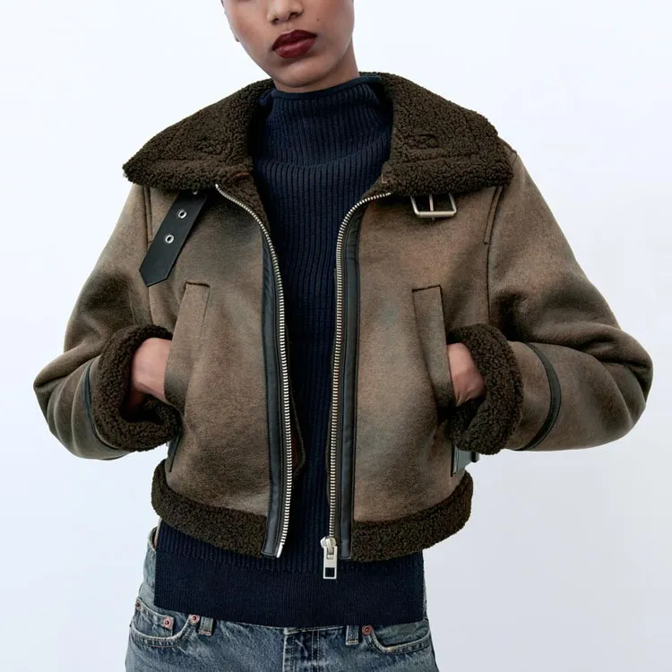 ZARA Jackets Coats Women's Brown-2