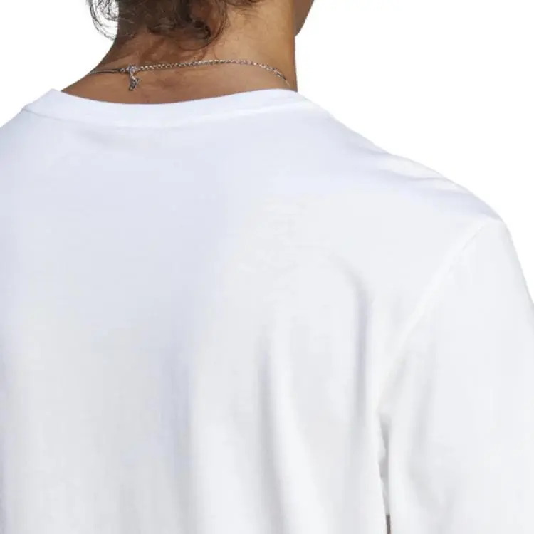 Adidas Casual Sportswear Men Clothing Set White T Shirt+Black Shorts-2
