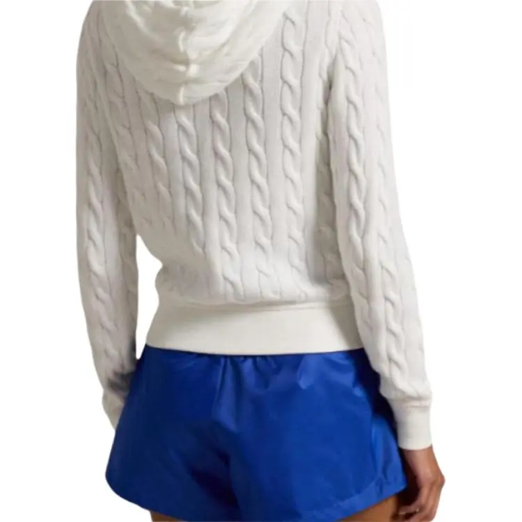 Polo Ralph Lauren Long Sleeve Full Zip Hoodie 'White'-5