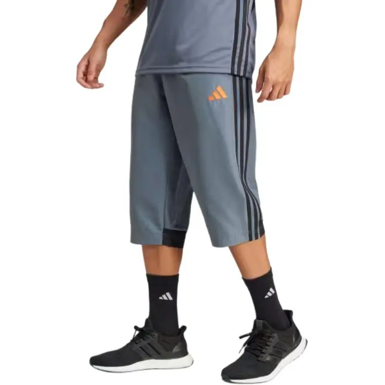 Adidas ESSENTIALSAEROREADY FW24 Sports Shorts Men's Big Rock Snake Team/Black/Super Orange-3