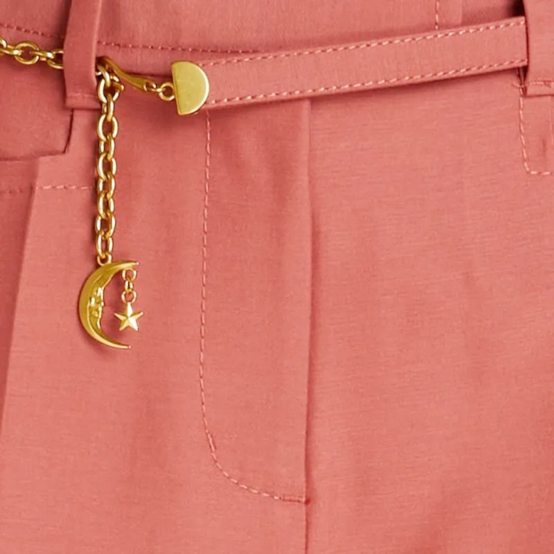 Zimmermann FW22 Casual Pants Women's Pink-4