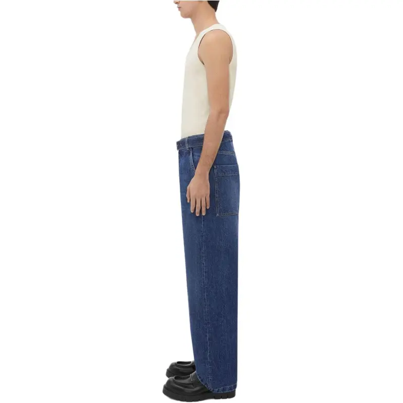Bottega Veneta Belted Cargo Denim Trousers-5
