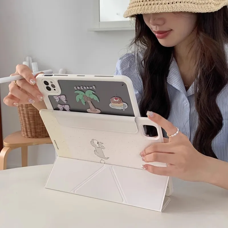 Wei Xin Cute Puppy With A Childlike Charm Compatible With IPad Pro/Mini 6/iPad Air 7 Tablet Protective Cases-2