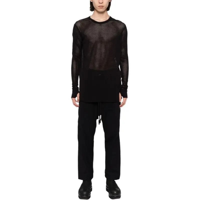 BORIS BIDJAN SABERI Elastic waist Tapered leg Trousers-2