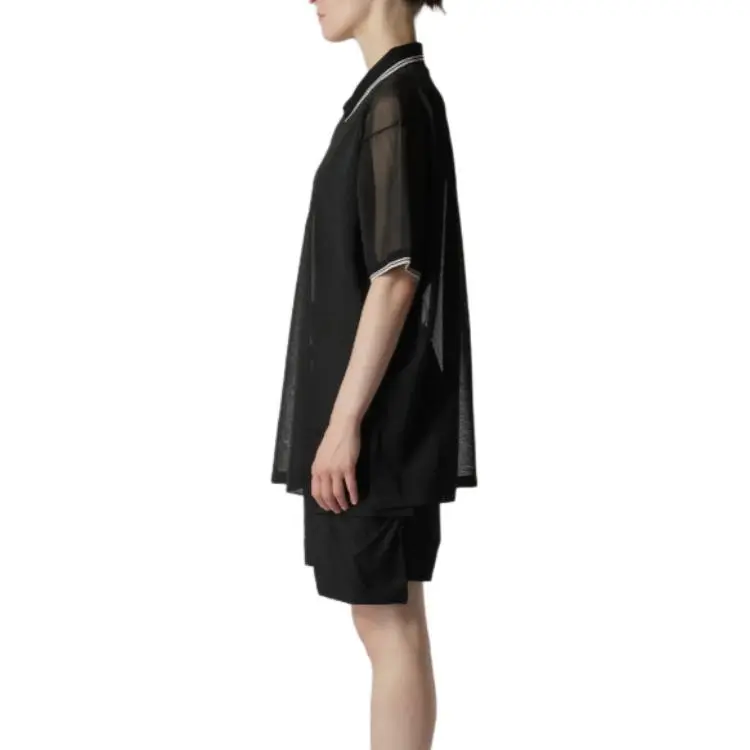 Yohji Yamamoto Polo Shirt Women's Black-5