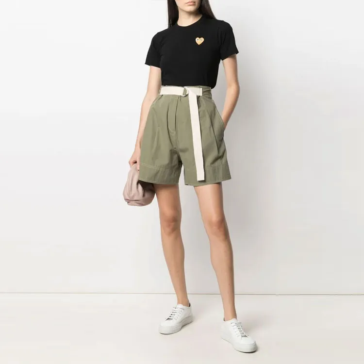 CDG Play T Shirts Women's Black-1