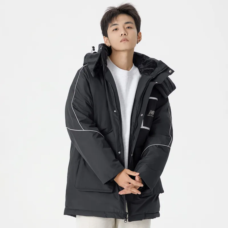 New Balance Down Jackets Men Black-4