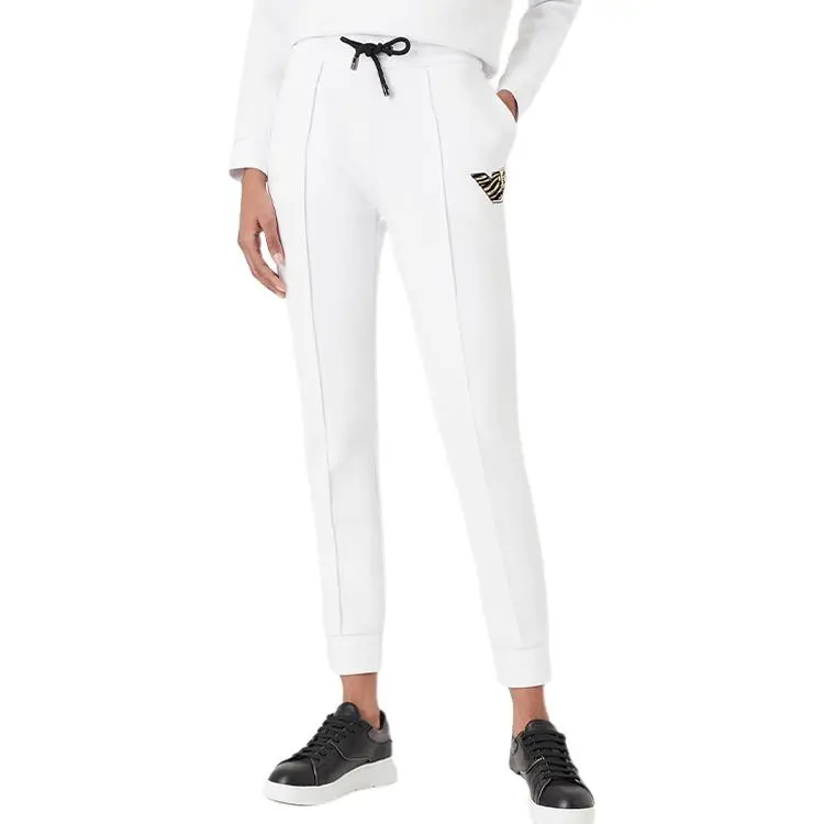 EMPORIO ARMANI Knitted Sweatpants Women's White-1