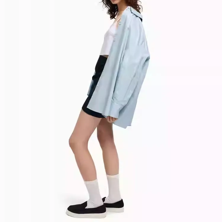 ARMANI EXCHANGEAE SS25 Shirt Women's Light Blue-3