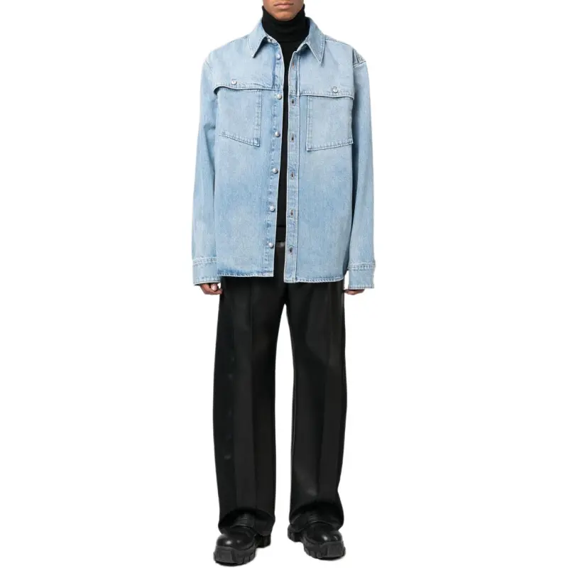 BALMAIN Faded Denim Shirt jacket-2