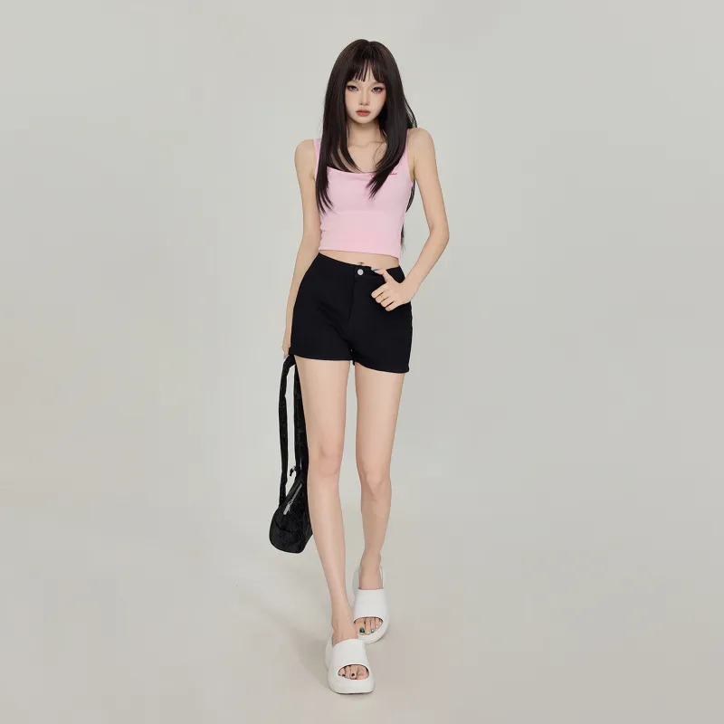 OROI Denim Shorts Women's Black-4