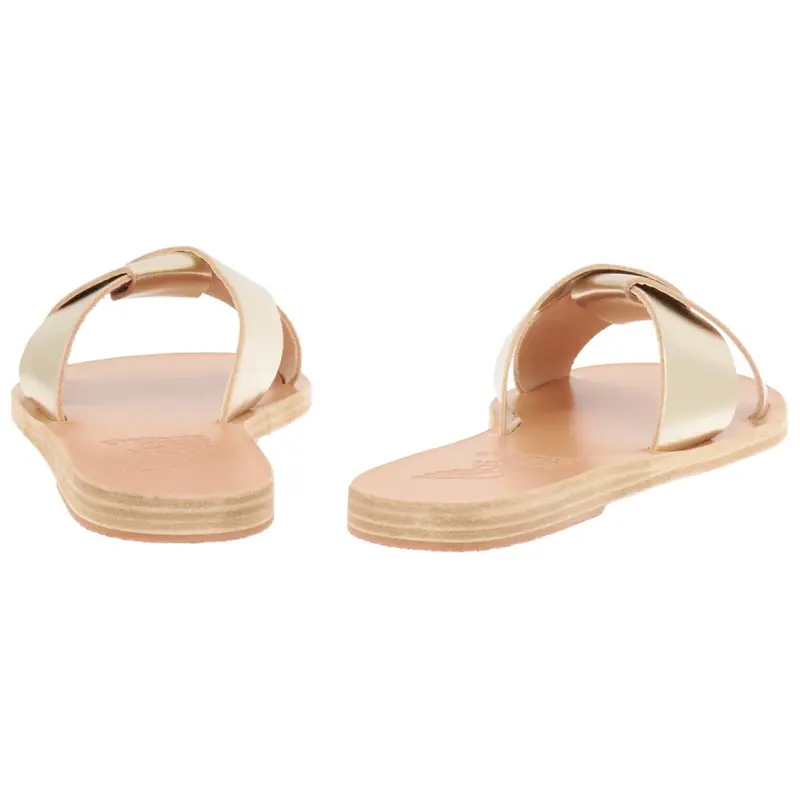 ANCIENT GREEK SANDALS Slide Slippers Women's Gold-3