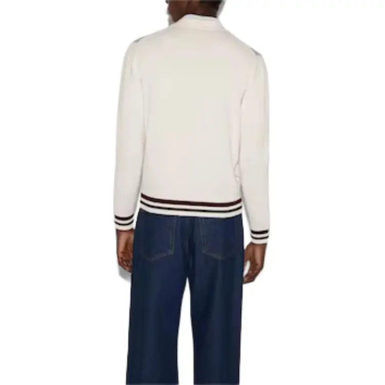 GUCCI Argyle Intarsia Knit Cardigan-3