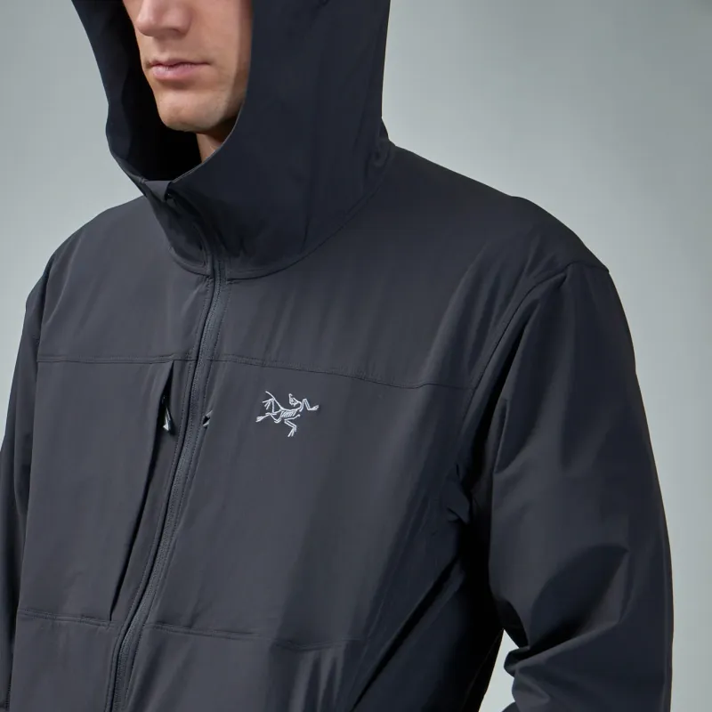 Arcteryx GAMMA Waterproof, Windproof, UV Protection, Breathable, Abrasion Resistant Windbreaker Jacket Men's Black-4