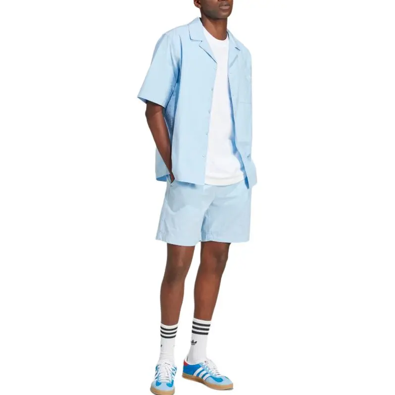 Adidas Originals Essentials Seersucker Short Sleeve Shirt-3