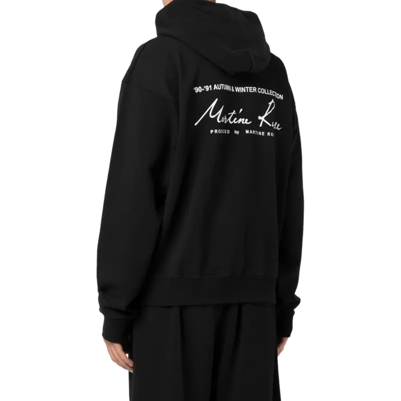 Martine Rose Logo-Printed Drawstring Oversized Hoodie-3