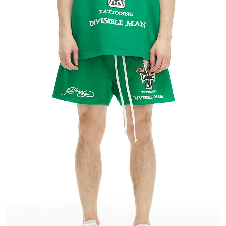 Ed Hardy Shorts Men's Forest Dark Green-4