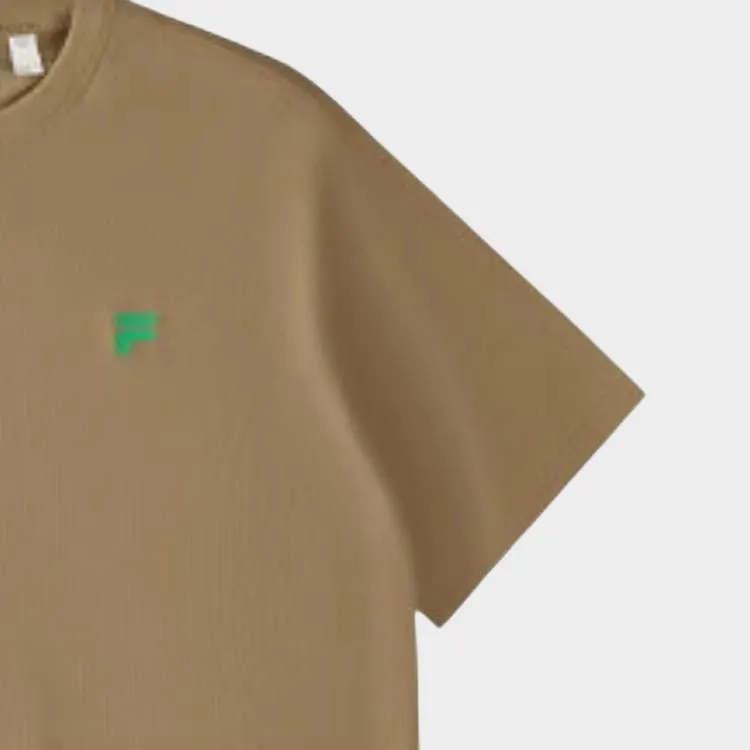 FILA FUSION FOB Series T Shirt Unisex Coffee Khaki Scent-3