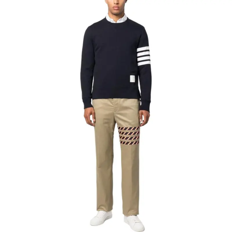 THOM BROWNE Seamed 4 Bar Unconstructed Chino Trouser-2