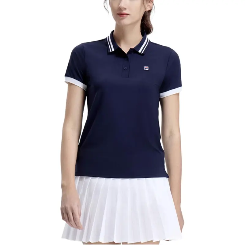FILA Polo Shirt Women's RD Royal Blue-2