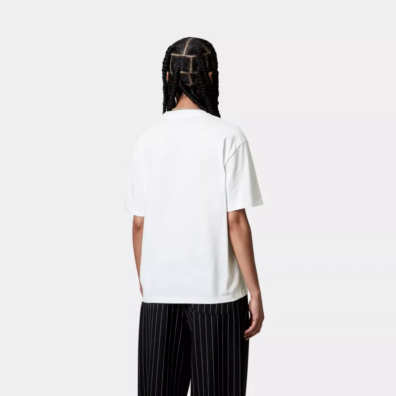 Carhartt WIP W' S/S FW24 Drop Shoulder Sleeve T Shirt Women's White-2
