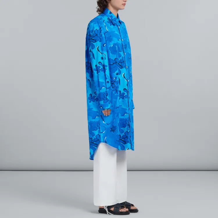 MARNI Floral Pattern Shirt Dress-3