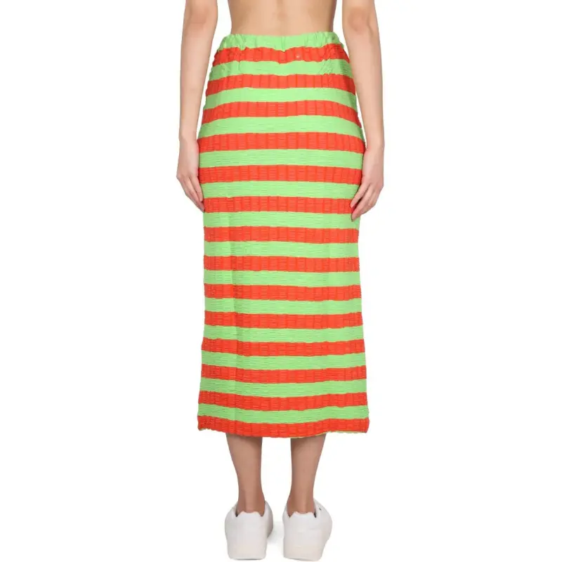 Sunnei Striped Long Skirt-1