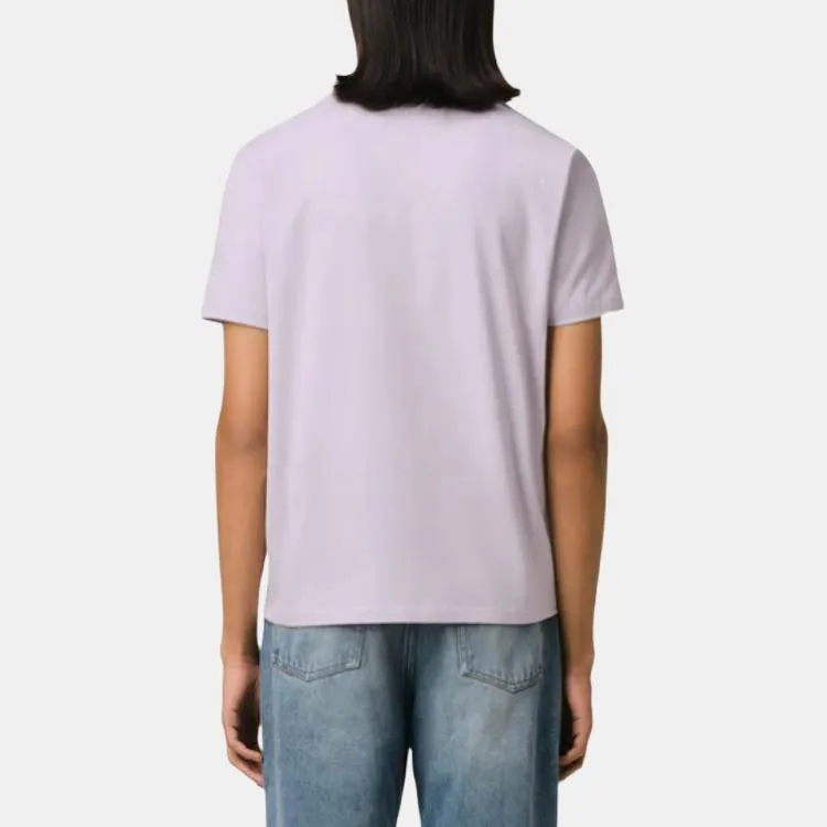 Ami Paris Ami De Coeur Logo Embroidered Crewneck T Shirt-4