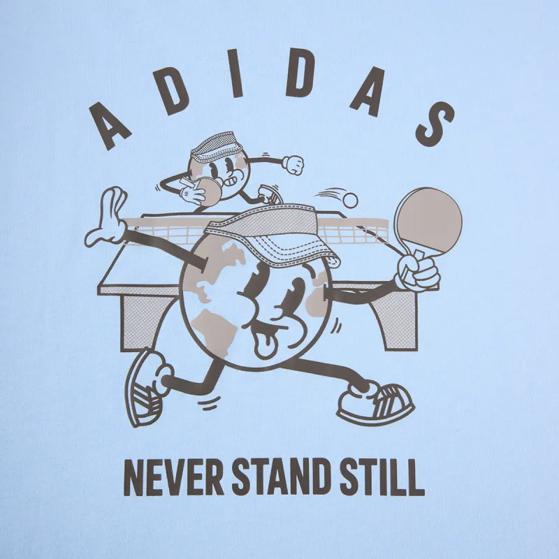 Adidas T Shirts Men Sky Blue-4