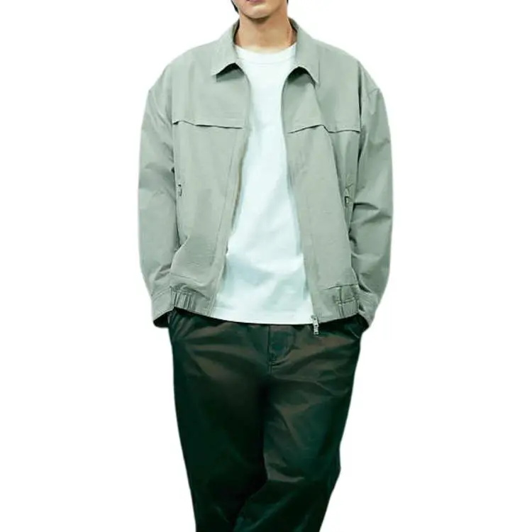 H&M Jackets Coats Men's Light Grass Green-1
