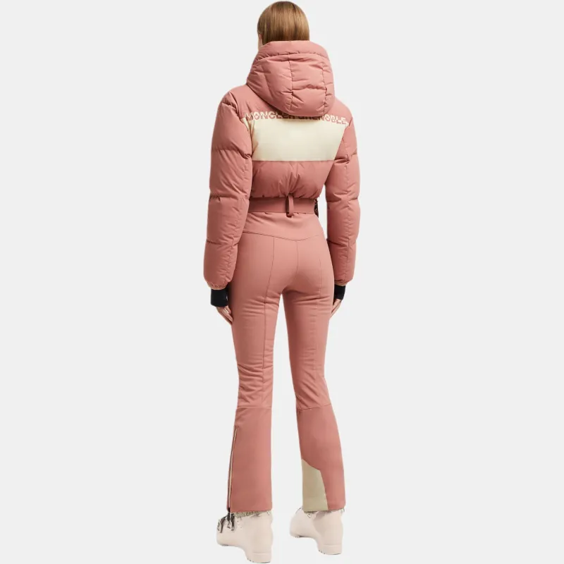 Moncler Logo Printed Down Ski Jumpsuit-2