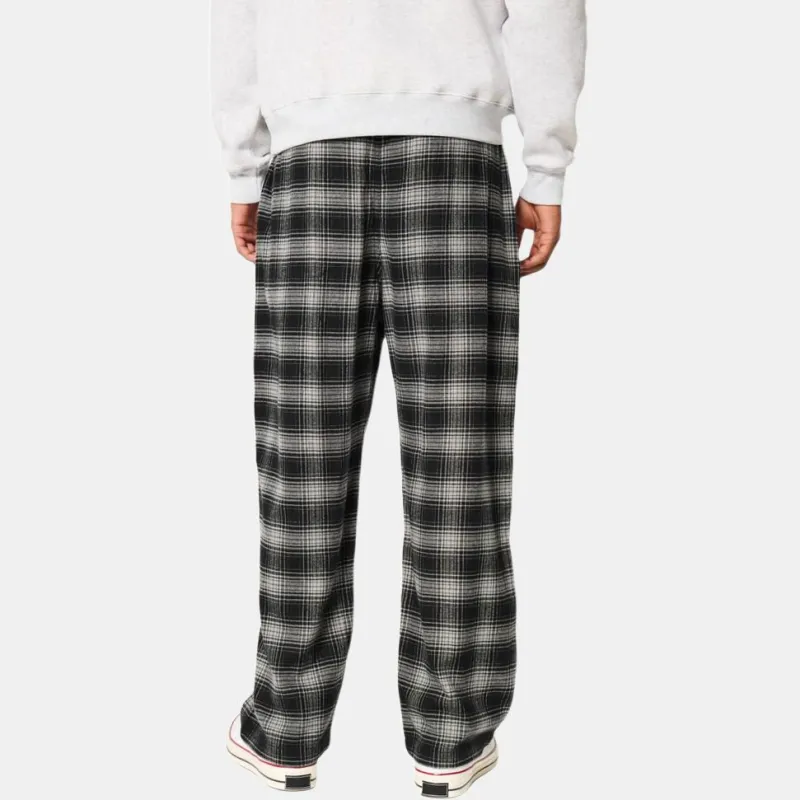 Hollister Pajama Pants Men's Black Plaid-2