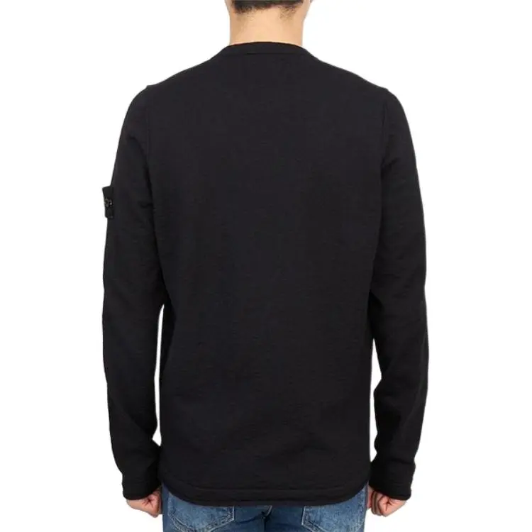 STONE ISLAND Logo Patch Crewneck Knitted Jumper-5