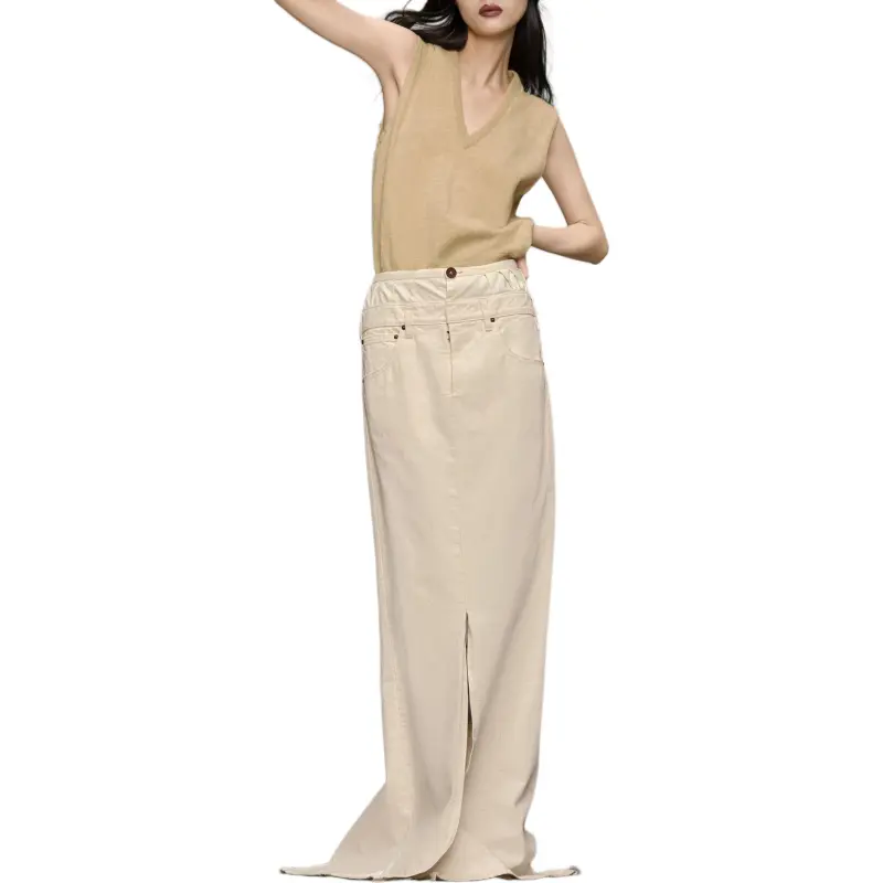 Maison Margiela Anonymity Of The Lining Denim Skirt-3