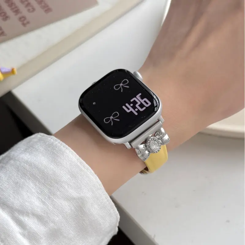 Wei Xin Apple Compatibility Watch Band Cowhide Leather Material-13