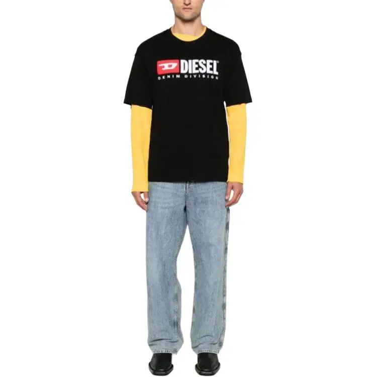 DIESEL T Boxt Div Logo Printed T Shirt-2