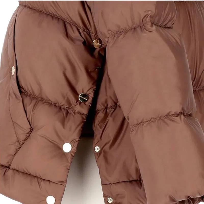 MaxMara Zip-Up Drawstring Quilted Jacket-5