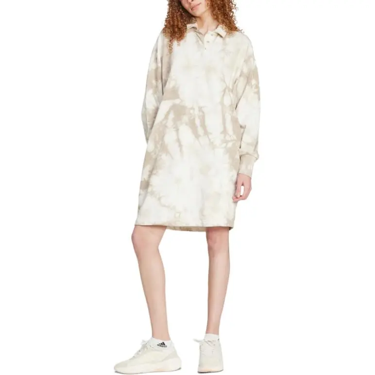 Adidas All Szn Long-Sleeved Dresses Women's Oxide Aluminum Color-1
