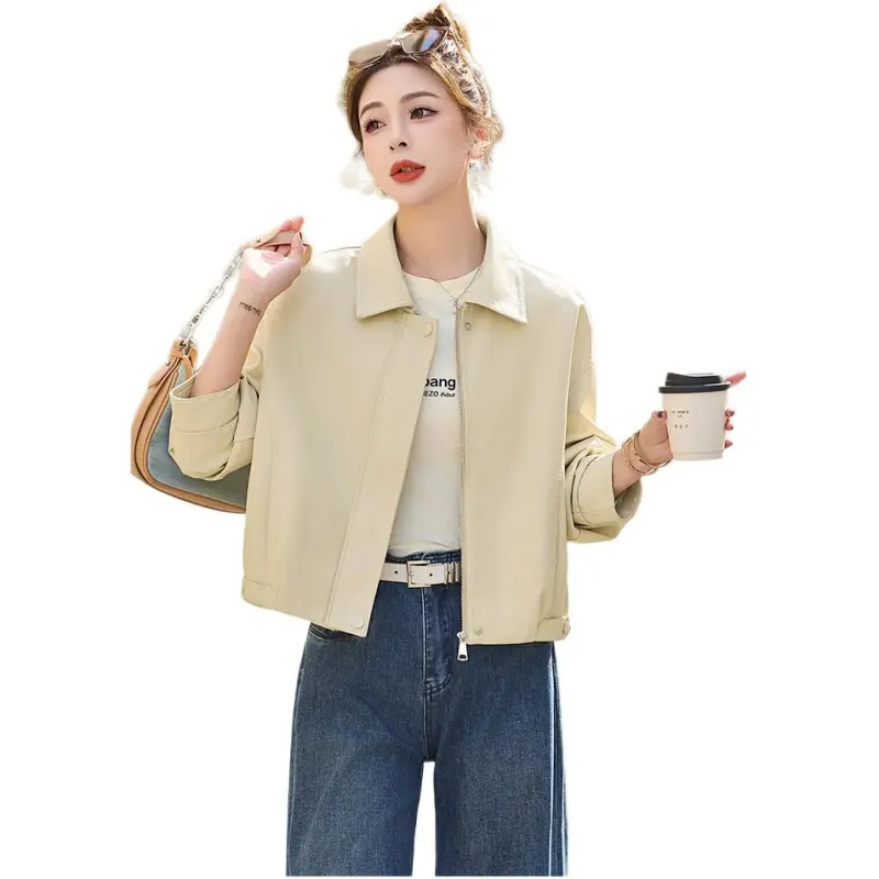 Fele.d Leather Jackets Women's-6