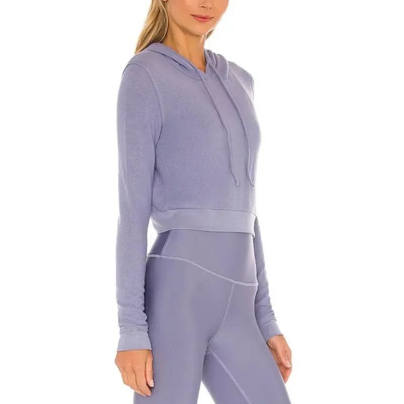 Alo Yoga Sweatshirt Women's Blue Moon Heather-2