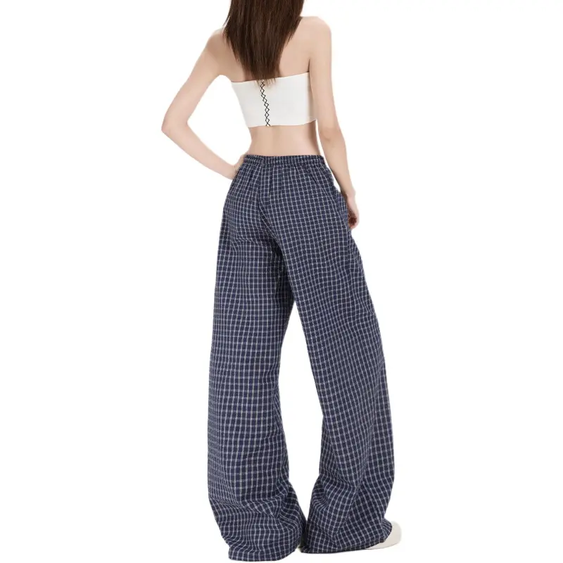 Wen Shan Casual Pants Women's Navy Blue-1