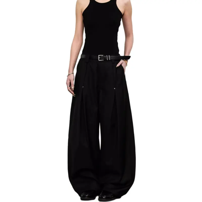 VINMUK Casual Pants Unisex Black-7