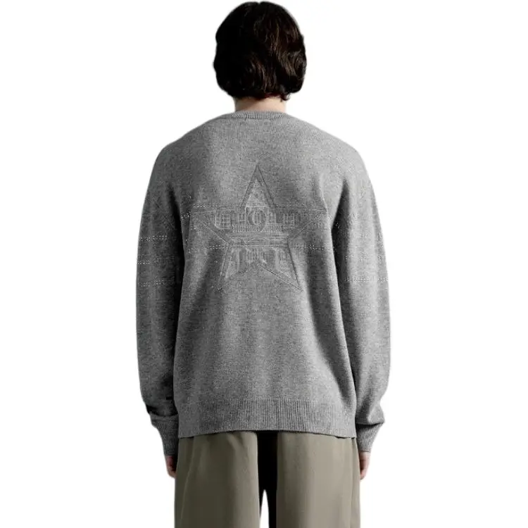 PEACEBIRD MEN x Daria Song Sweater Unisex Gray-3
