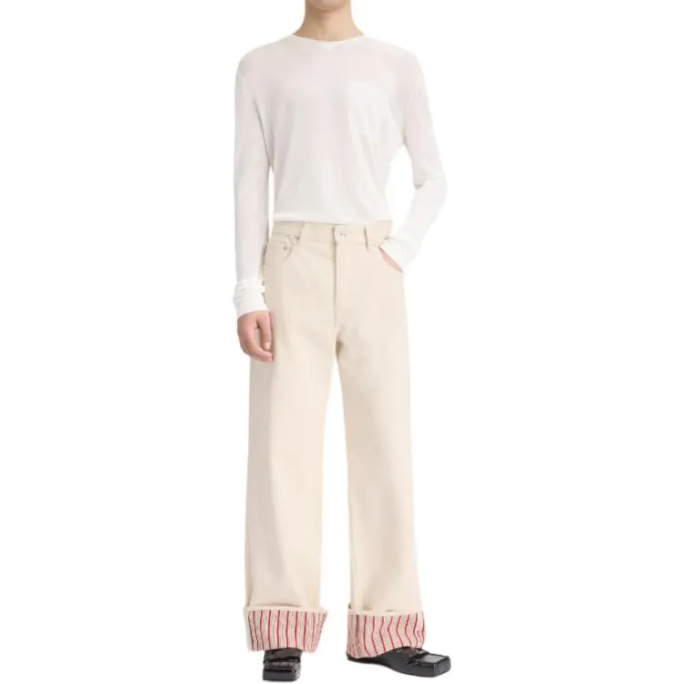 Jacquemus Jeans Men Ecru-2