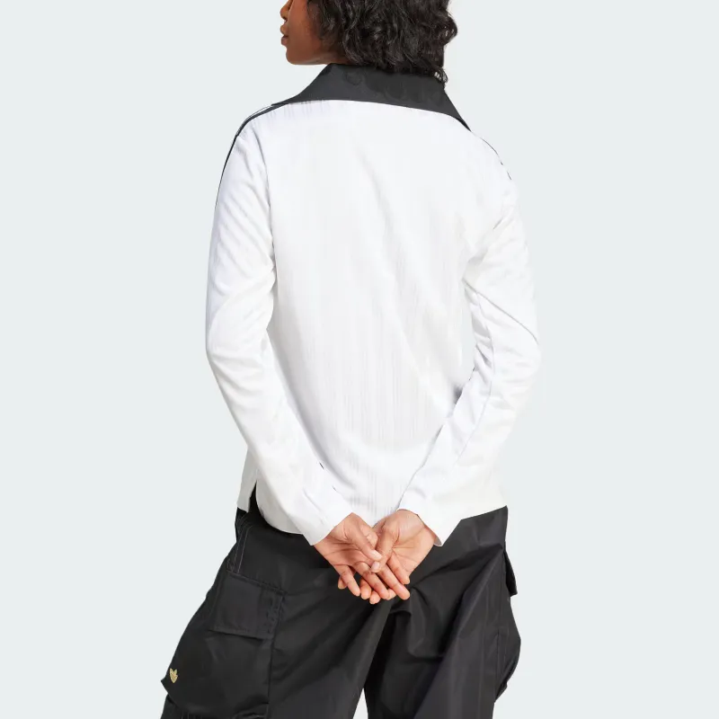 Adidas Originals ADICOLOR FOOTBALL JACQUARD Polo Shirt Women's White-3