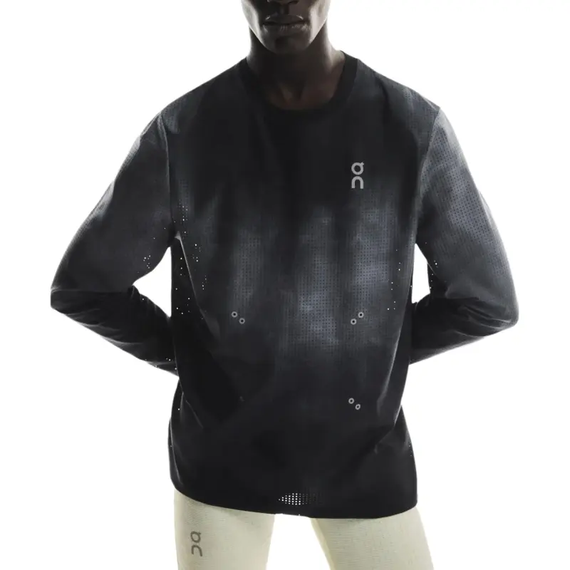 On Pace Mesh T Shirt Men's Black-2