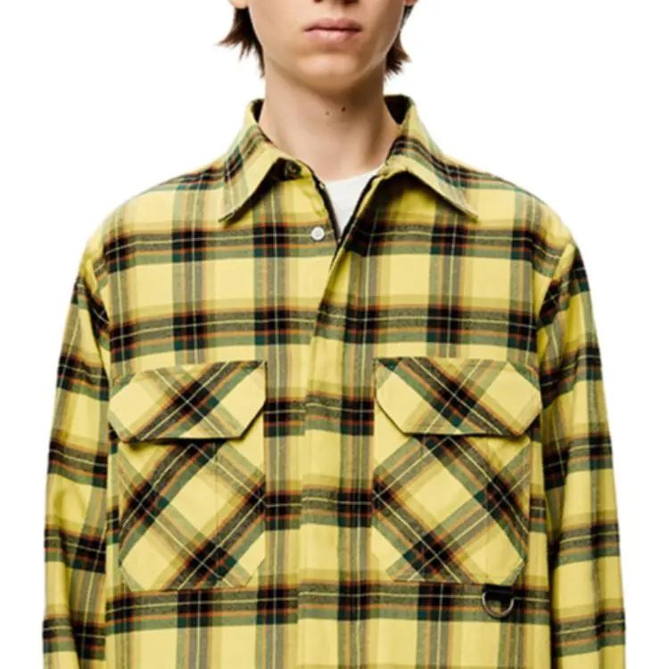 LOEWE Check Flannel Zipped Shirt-5