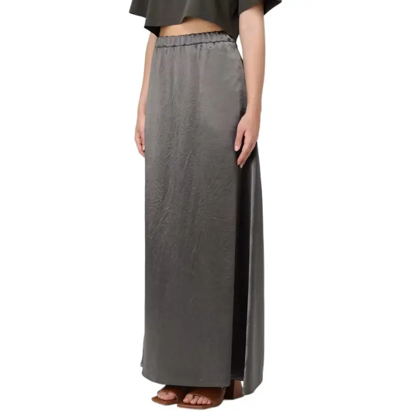 MaxMara Casual Long Skirt Women's Gray-2