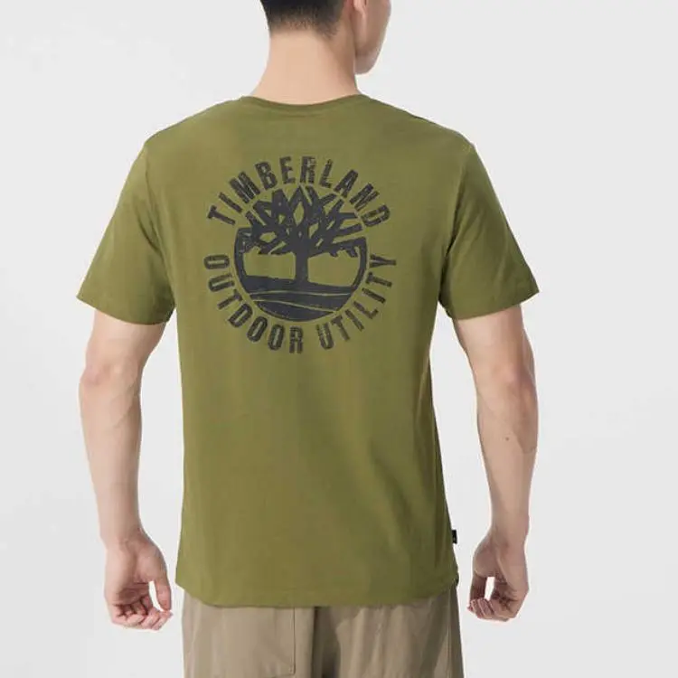 Timberland T Shirt Unisex Olive Green-3
